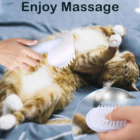 HKM-640403 5-in-1 Pet Grooming Kit for Cats and Dogs - Slicker Brush, Undercoat Rake, Deshedding Comb & Massage Brush with Self-Cleaning Feature