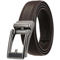 HKM-512595 Custom Adjustable Leather Belts with Designer Buckles for Men