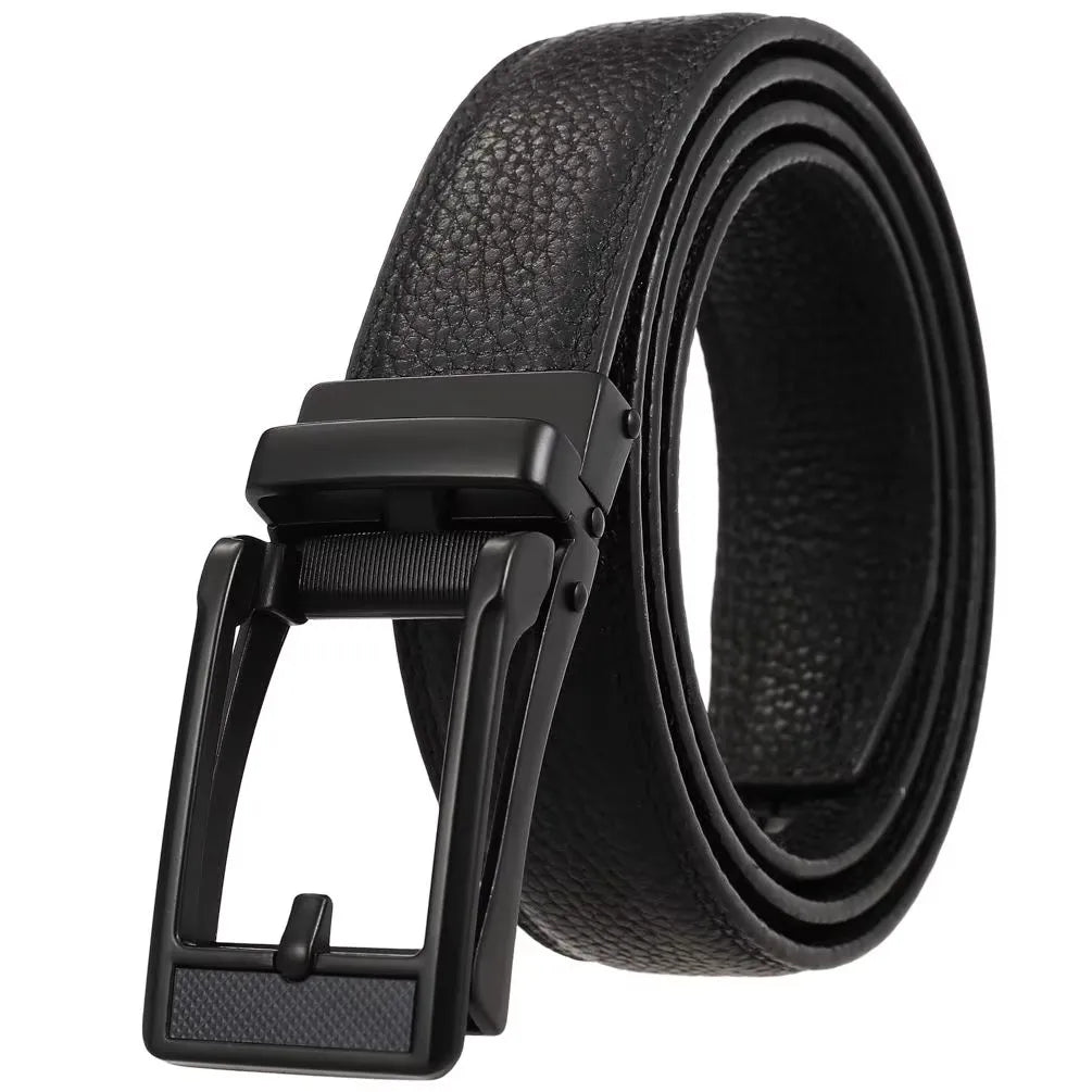 HKM-512595 Custom Adjustable Leather Belts with Designer Buckles for Men