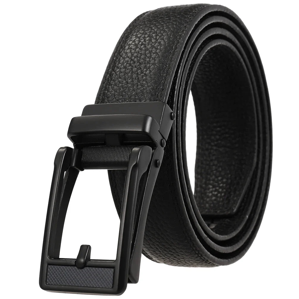 HKM-512595 Custom Adjustable Leather Belts with Designer Buckles for Men