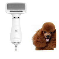 HKM-294611 Pet Hair Dryer and Styling Brush for Dogs and Cats, 2 Air Volume Settings, Gentle Warm and Strong Hot Wind, 2m Power Cord