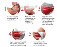 HKM-827539 Transparent Nail Phototherapy Glue for Professional and DIY Nail Art - 15 ml