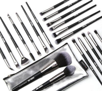 HKM-819219 20-Piece Makeup Brush Set with Brush Bag, Nylon/Plastic/PU, Compact Size 19.5*12.5*2cm