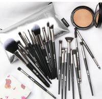 HKM-819219 20-Piece Makeup Brush Set with Brush Bag, Nylon/Plastic/PU, Compact Size 19.5*12.5*2cm