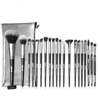 HKM-819219 20-Piece Makeup Brush Set with Brush Bag, Nylon/Plastic/PU, Compact Size 19.5*12.5*2cm