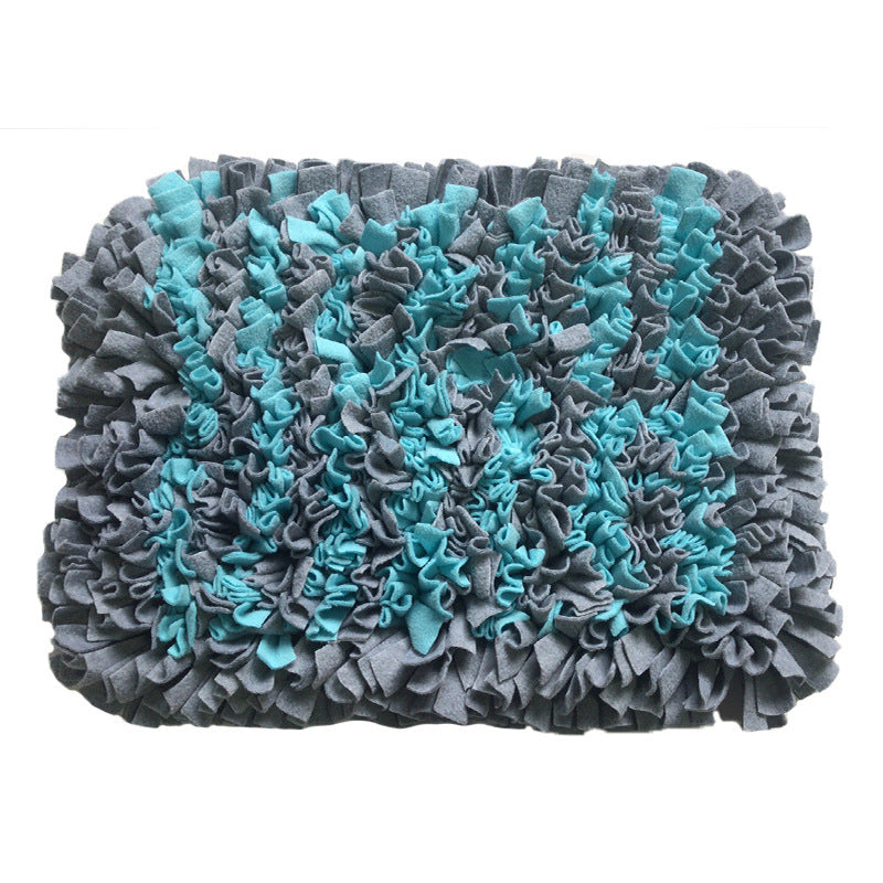 HKM-738003 Colorful Pet Sniffing Pad for Training and Exercise, Eco-Friendly Plush, Slow Feeding and Stress Relief Mat, Available in Blue and Pink