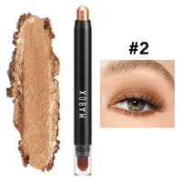 HKM-835027 Waterproof Eye Shadow Stick - Pearlescent and Earth Tone Color Options