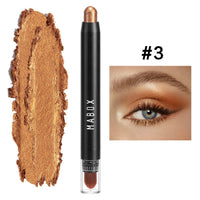 HKM-835027 Waterproof Eye Shadow Stick - Pearlescent and Earth Tone Color Options