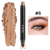 HKM-835027 Waterproof Eye Shadow Stick - Pearlescent and Earth Tone Color Options