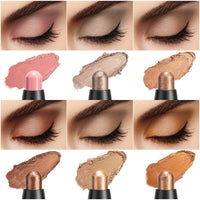 HKM-835027 Waterproof Eye Shadow Stick - Pearlescent and Earth Tone Color Options