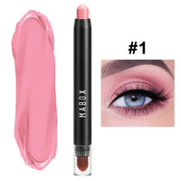 HKM-835027 Waterproof Eye Shadow Stick - Pearlescent and Earth Tone Color Options