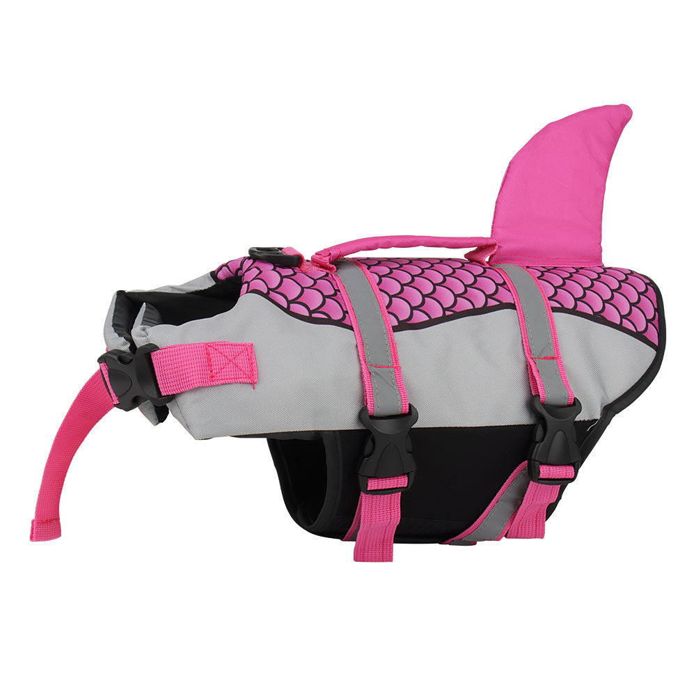 HKM-455315 Pet Life Jacket with High Buoyancy for Dogs - Lightweight and Easy to Wear Swimming Vest with Emergency Handle and Leash Attachment