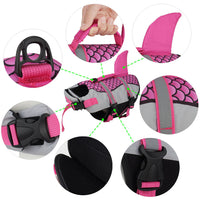 HKM-455315 Pet Life Jacket with High Buoyancy for Dogs - Lightweight and Easy to Wear Swimming Vest with Emergency Handle and Leash Attachment