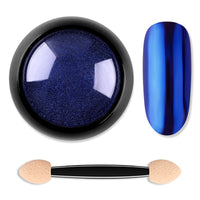 HKM-021843 Titanium Nail Glitter Powder - 12 Models, 4.0x4.0cm, 10g per Box, Create Stunning Mirror Effects