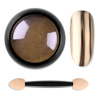 HKM-021843 Titanium Nail Glitter Powder - 12 Models, 4.0x4.0cm, 10g per Box, Create Stunning Mirror Effects