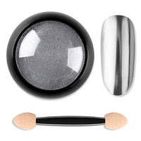 HKM-021843 Titanium Nail Glitter Powder - 12 Models, 4.0x4.0cm, 10g per Box, Create Stunning Mirror Effects