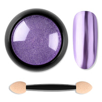 HKM-021843 Titanium Nail Glitter Powder - 12 Models, 4.0x4.0cm, 10g per Box, Create Stunning Mirror Effects