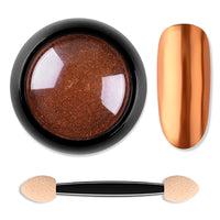 HKM-021843 Titanium Nail Glitter Powder - 12 Models, 4.0x4.0cm, 10g per Box, Create Stunning Mirror Effects