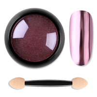 HKM-021843 Titanium Nail Glitter Powder - 12 Models, 4.0x4.0cm, 10g per Box, Create Stunning Mirror Effects