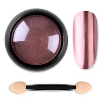 HKM-021843 Titanium Nail Glitter Powder - 12 Models, 4.0x4.0cm, 10g per Box, Create Stunning Mirror Effects