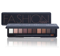 HKM-702803 10-Color Natural Eye Shadow Palette with Silk Texture and Brush