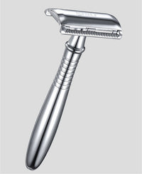 HKM-840467 Retro Double-Sided Razor with 5 Platinum Blades and Eco-Friendly Gift Box