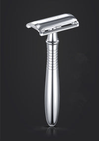 HKM-840467 Retro Double-Sided Razor with 5 Platinum Blades and Eco-Friendly Gift Box