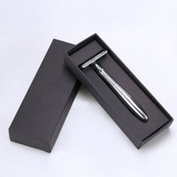 HKM-840467 Retro Double-Sided Razor with 5 Platinum Blades and Eco-Friendly Gift Box
