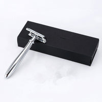 HKM-840467 Retro Double-Sided Razor with 5 Platinum Blades and Eco-Friendly Gift Box