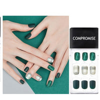 HKM-987923 Summer Style Soft PVC Fake Nails - 24 Multi Color Reusable Artificial Nail Set