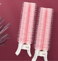 HKM-486291 Korean Fluffy Hair Root Curlers with ABS Plastic and Woven Cloth – 8 Coils for Volume