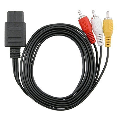 KTX-119571 Video and Audio Cable Extension for SFC, N64, NGC, and WII - 1.6M Length, Black Color