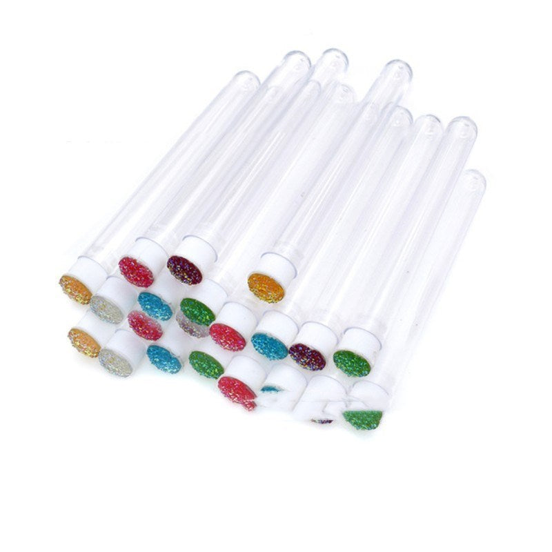 HKM-085075 Multicolor Eyelash Brush with Diamond Crystal Rod and Independent Tube