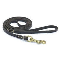HKM-458259 Handmade Genuine Leather Dog Leash with Durable Copper Hardware for Small and Medium Dogs