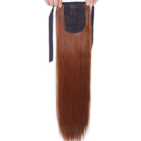 HKM-534867 Long Straight Hair Ponytail - Versatile Hairpiece for All Skin Tones and Face Shapes
