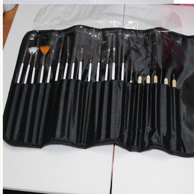 HKM-116691 20-Piece Nail Art Drawing and Point Drill Pen Set for Professional Nail Designs