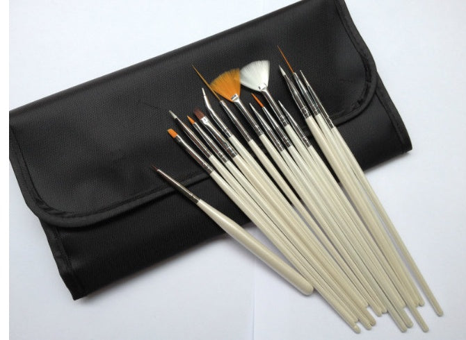HKM-116691 20-Piece Nail Art Drawing and Point Drill Pen Set for Professional Nail Designs