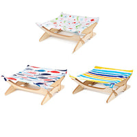 HKM-925523 Wooden Cat Hammock - Stylish Pet Bed for Comfortable Relaxation