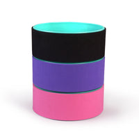 HKM-738707 Yoga Circle for Beginners - Auxiliary Fitness Wheel for Back Bending, 32cm Diameter, TPE Material