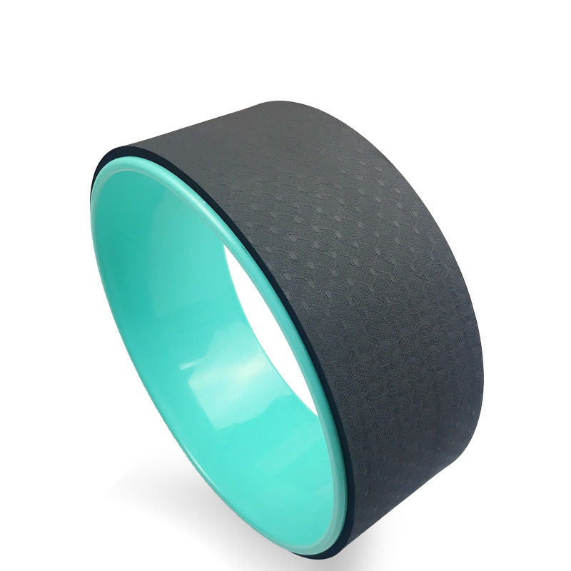 HKM-738707 Yoga Circle for Beginners - Auxiliary Fitness Wheel for Back Bending, 32cm Diameter, TPE Material