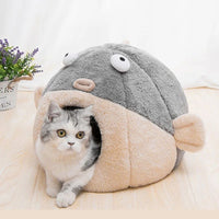 HKM-805331 Balloonfish-Shaped Pet Mats and Cushions for Cats and Small Dogs - Cozy Indoor Pet Furniture