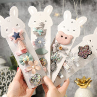 HKM-578003 Kids' Cloth Crown Hairpin Headpiece