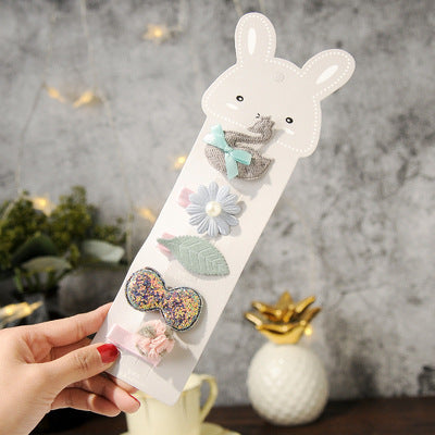 HKM-578003 Kids' Cloth Crown Hairpin Headpiece
