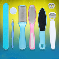 HKM-376531 Eight-Piece Stainless Steel Pedicure Tool Set for All Skin Types