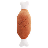 HKM-614995 Plush Interactive Fruit Chew Toys Set for Dogs and Cats - 15 Assorted Pet Plush Toys