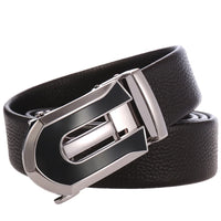HKM-782483 Men's Automatic Genuine Leather Cowhide Business Belt - Model LY36-7118-5