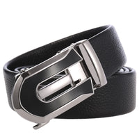 HKM-782483 Men's Automatic Genuine Leather Cowhide Business Belt - Model LY36-7118-5