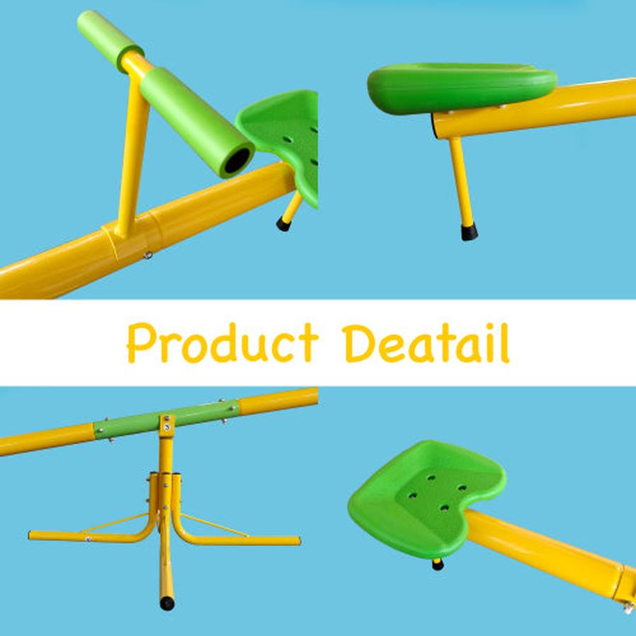 HKM-320915 Outdoor 360 Degree Rotating Seesaw Playground Equipment for Kids