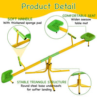 HKM-320915 Outdoor 360 Degree Rotating Seesaw Playground Equipment for Kids