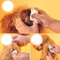 HKM-153491 Pet Claw Cleaning Wipes for Cats and Dogs - 100 Soft & Effective Wipes, 15x20cm